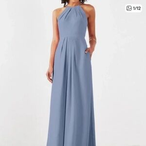 Weddington Way Dusty Blue Isabelle Size 4 Formal Dress